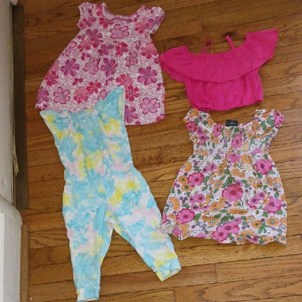 Floral and Pink Kids Matching Set